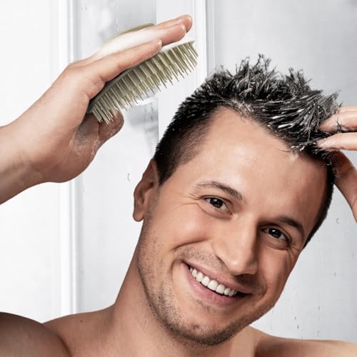 Ecoed Scalp Massager Shampoo Brush, Scalp Scrubber & Exfoliator (Natural) - Image 3