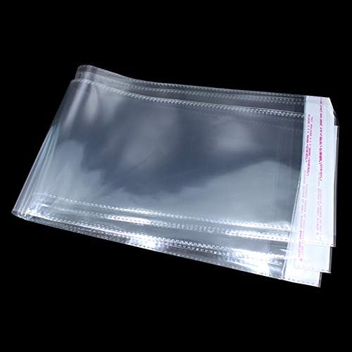 PABCK 100 Pack Clear Self Adhesive Hair Packaging Bags 4.13x21.6 inch - Image 3