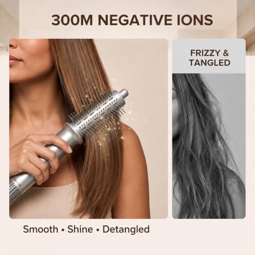 Sigbot 5 in 1 Hot Air Multi Styler, Ionic Blow Hair Dryer Brush(ZCY892-B) - Image 6