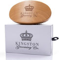 Kingston Grooming Co. Boar Bristle 360 Wave Brush for Men, Hair & Beard by KingstonGroomingCo