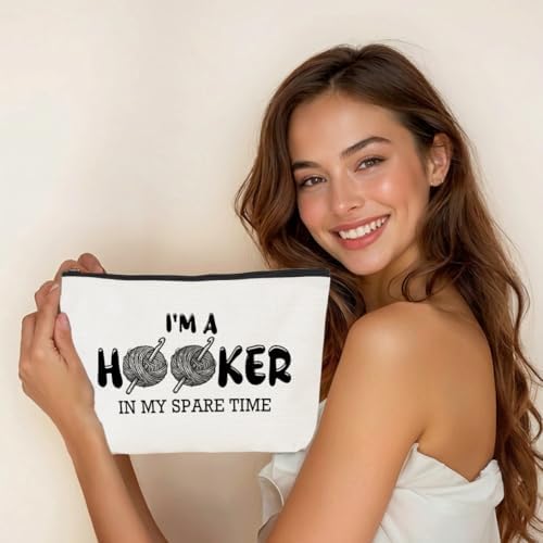 Funny Crochet Gifts for Crocheters Lovers Funny Crochet Makeup Bag - Image 2