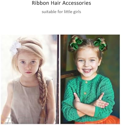 3 Inch Yellow Hair Bow Clips for Girls - Set of 2 - Image 2