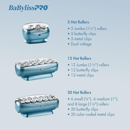BabylissPRO Nano Titanium Professional Hot Rollers For All Hair Lengths - Image 5