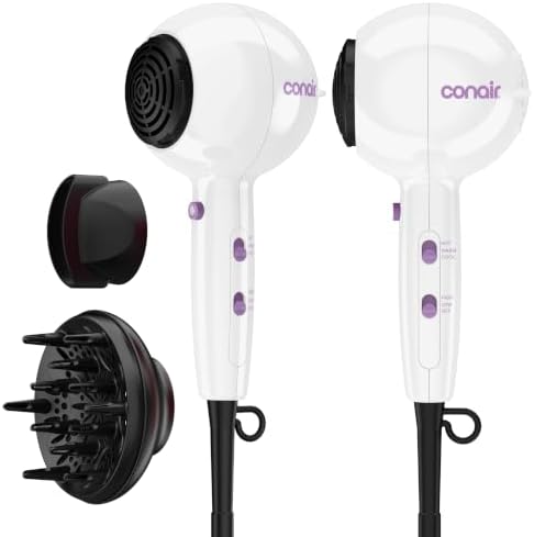 Conair Cake Pop Hair Dryer with Diffuser & Concentrator, Sugar Glaze by conair