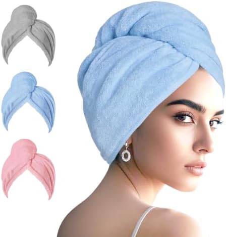 Microfiber Hair Drying Towel Wrap,Hair Turbans Towel for Wet Hair by Unknown