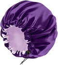 Edoneery Satin Bonnet for Sleeping Women, Double Layer Adjustable Sleep Cap by Edoneery
