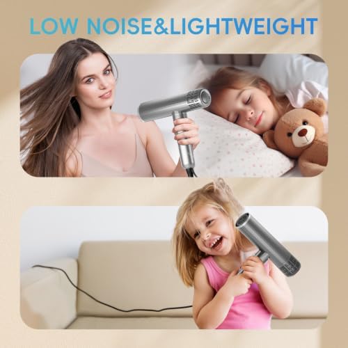 Nicebay 1600W High-Speed Hair Dryer with Diffuser & Curler for Women - Image 7