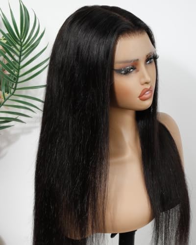 BEEOS 13x6 HD Lace Frontal Wig 180% Density Straight Human Hair Wig 28 Inch - Image 2