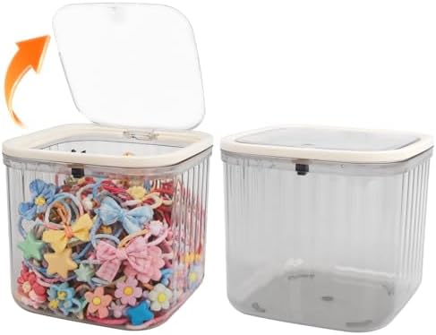 THMINS 2 Pack Hair Accessories Organizer for Girls,Plastic Storage Box by THMINS