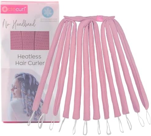 Octocurl No Headband Heatless Curling System for 360° Heat-Free Curls by Octocurl
