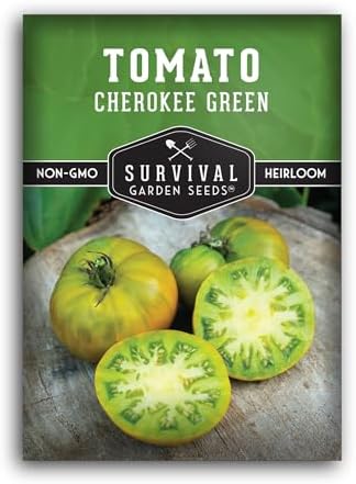 Cherokee Green Tomato Seeds for Planting - 1 Pack by SurvivalGardenSeeds