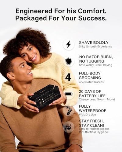 MANSPOT Manscape Groin & Body Hair Trimmer for Men, Gifts for Men Husband - Image 3