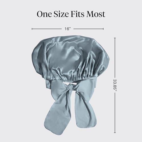 Kitsch XL Satin Bonnet for Sleeping - Haze Blue - Image 4