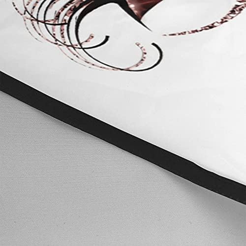 Barber Cape Hello Girl Gorgeous Glitters Eyelash Salon Apron Hair Cutting Cape Barbershop Kits For Women 55''X66'' - Image 6