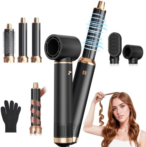 5 in 1 Blow Dryer Brush, Upgrade Hair Dryer Brush Air Curler Air Curl Wrap by Yitrust