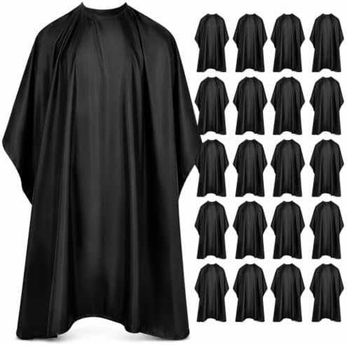 Professional Barber Cape for Hair Cutting, Waterproof Nylon Hair Cape with Snap Closure, Adults Unisex, 47" x 59" by Unknown