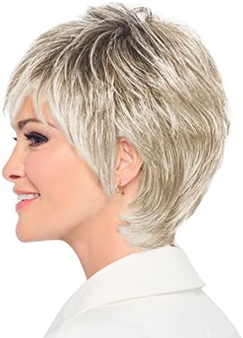 Raquel Welch Fierce And Focused Hand Tied Short Bob Wig by Hairuwear, Average Size Cap, RL613SS Platinum - Image 4