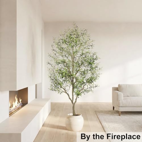 LYERSE Faux Olive Tree 9ft - Artificial Olive Tree Indoor for Home Decor - Image 6