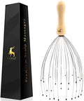 USAGA 32 Fingers Head Massager Head Scratcher Scalp Massager Wood Handle by USAGA