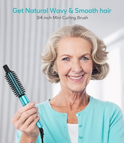 Farery Mini Thermal Brush 3/4 Inch for Short Hair-Heated Round Curling Iron - Image 3