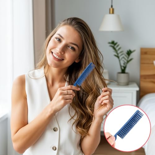 2 Pcs 3 Row Styling Comb for Natural Detangling, Curling Hair Styling Brush - Image 6