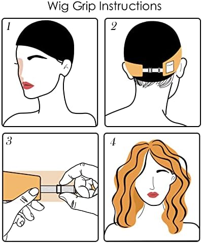 Grip Band - Lace Front Headband for Secure, Non-Slip Grip and Keeping Wigs in Place - Velvet No-Slip Gripper Accessory for Women, Beige, 2 Pack - Image 5