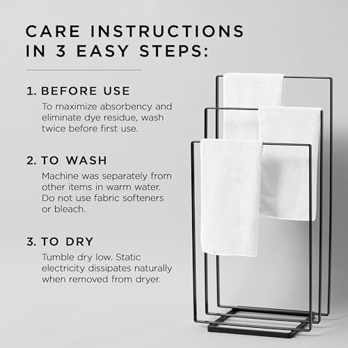 Fromm Softees Microfiber Hair Towels, Fast-Drying, 10-Pack, White - Image 4