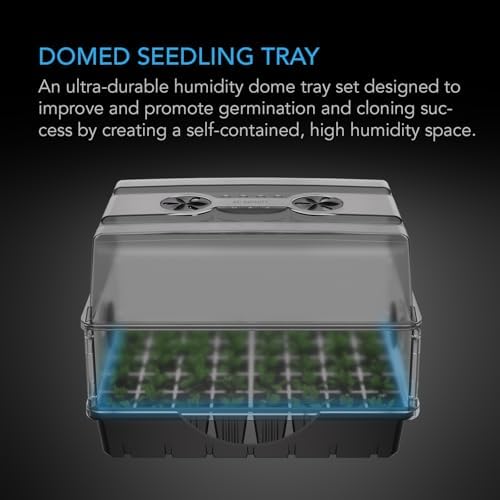 AC Infinity Humidity Dome 5x8, Heavy-Duty 3mm Seed Starter Propagation Kit - Image 2