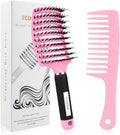 Detangler Brush for Wet and Dry Hair - Painless Hair Brush for Detangling Knots, Smoothing and Styling, for Adults and Kids, Gentle on Curly/Thick Hair (Pink) by Unknown
