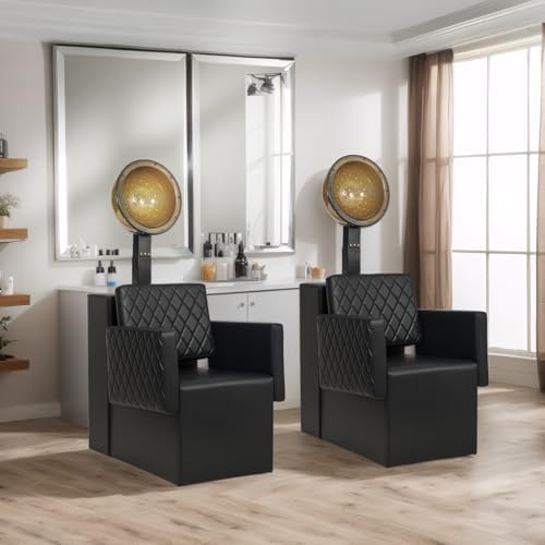 OmySalon Dryer Chairs for Salon, Professional Hair Dryer Chair Fit for Hooded Dryer, Extra Wide Seat, Beauty Salon Barbershop Furniture - Image 2