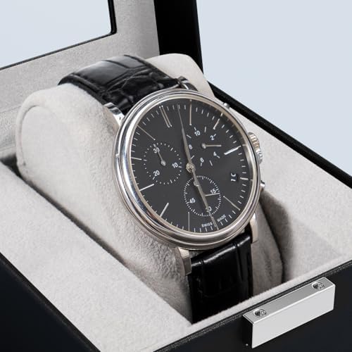 ProCase Watch Box, Single Mens Watch Display Case, 1 Slot, Black - Image 4