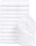 Orighty 12-Pack White Hand Towels - Quick Drying & Absorbent Microfiber Gym Towels 16x28 inches - Lightweight & Thin White Yoga Towels - Multi-Purpose Camping Towels for SPA, Hotel & Bathroom by AllRightinOrighty