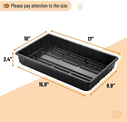Mr. Pen- Seed Starter Trays, 5 Pack, 17"x10"x2.4" - Image 3