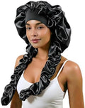 Satin Bonnet for Braids,Long Silk Hair Bonnets for Sleeping Women by SENGTERM