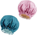 Edoneery Satin Bonnet for Sleeping Women, Double Layer Curly Hair Cap by Edoneery