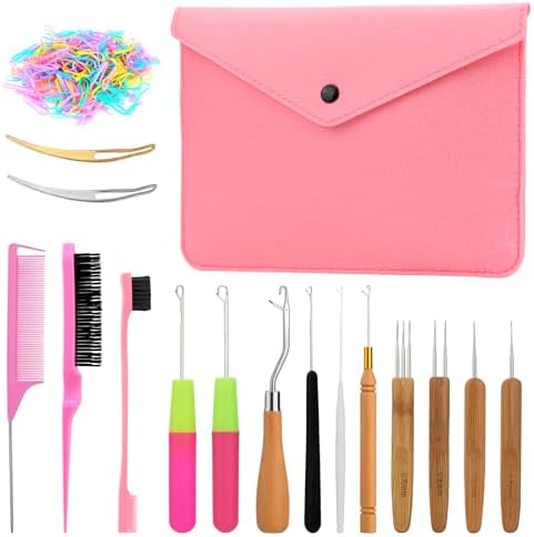kgxulr Crochet Hooks, 220 PCS Crochet Needles for Hair, Latch Hook Tool by kgxulr