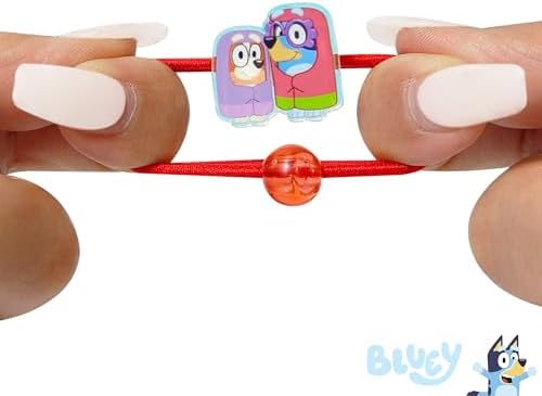 LUV HER Bluey Elastic Hair Ties for Girls - Multicolored, Durable Elastic - Pack of 6 - Ideal Hair Accessories for Ponytails & Buns, Ages 3+ - Image 5