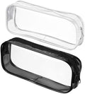 2pcs Small Clear Cases with Zipper, Makeup Brush Bag for Traveling by Juxiamal