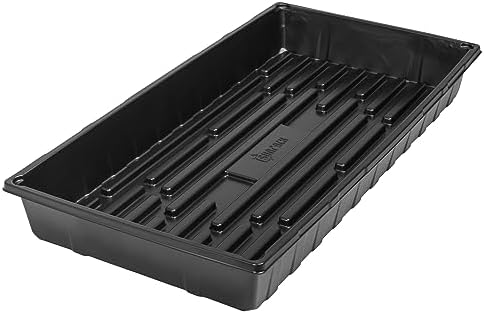 SUNPACK 10" x 20" Extra Strength Plastic Seed Starting Tray, Black, 2.5" (Pack of 30) - No Drainage Holes, Ideal for Greenhouses or Indoor Gardening - Made of BPA-Free Plastic - Image 2