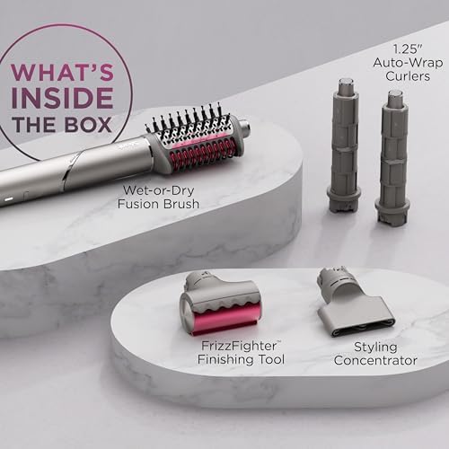 Shark FlexFusion Ceramic Air Styler, Auto-Wrap Curlers, Metallic Mist, HD641 - Image 4