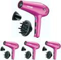Conair Hair Dryer with Diffuser and Concentrator, 1875W, Pink (Pack of 4) by conair
