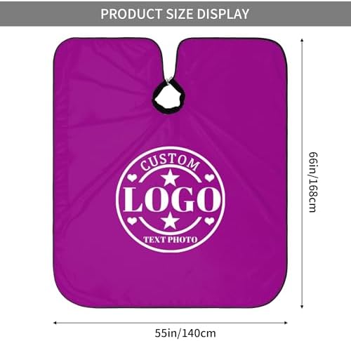Custom Barber Cape Customized Haircut Capes Logo Text Photo Salon Hairdressing Apron for Home and Barbershop - Image 5