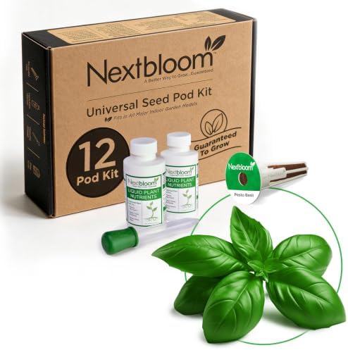 Pesto Basil Seed Pod Kit - Pre-Seeded & Hand Made in the USA by Nextbloom