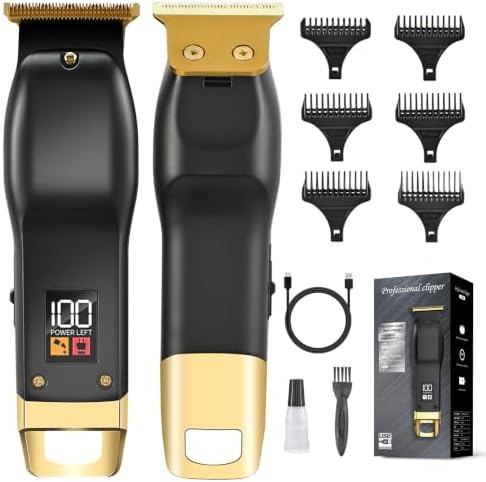 Beard Trimmer for Men, Cordless Hair Clippers for Men with 6 Guards by ELEHOMYOU