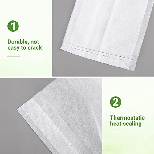 GREANER Biodegradable Seed Nursery Bags - 6.6x7.8 inches, 100PCS Non-Woven Plants Grow Bags for Vegetables, Fabric Seedling Pots Plants Pouch for Flower Fruit Tree, Garden Agricultural Supply - Image 5