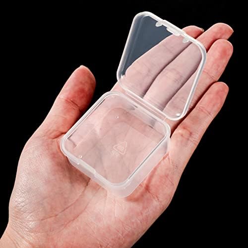 Jetec 30 Pieces Small Clear Plastic Storage Box, 1.7 x 1.7 x 0.8 Inch - Image 4