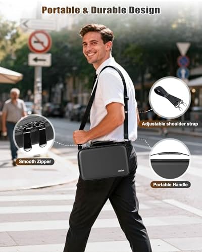 Barber Bags for Hair Clippers and Supplies, Hair Cutting Barber Case Supplies Organizer, Hair Trimmer Organizer for Men Razor Guard Grooming Kits (Case Only) - Image 3