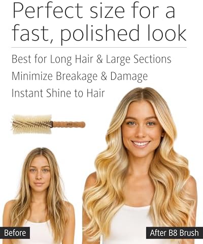 Ibiza Hair - Boar Bristle Large Round Brush (B8-70mm) - Image 4