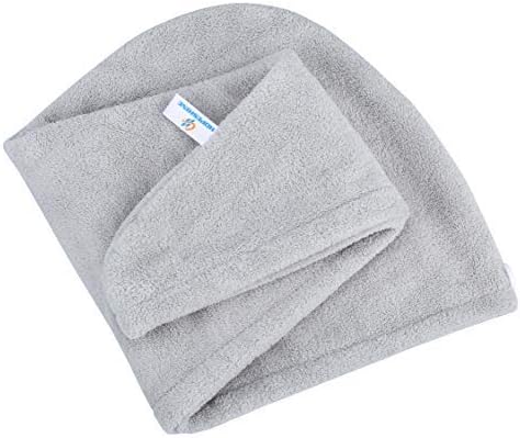 HOPESHINE Hair Drying Towel Twist Soft Shower Microfiber Towels for Curly Girls Hair Turban Wrap Fast Drying Ultra Absorbent Cap Great Gift for Women (3-Pack Dark Grey+Grey+Light Crimson) - Image 2