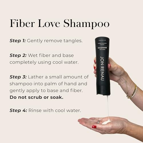 Jon Renau Synthetic Wig Shampoo, Paraben & Sulfate Free, Moisturizing and Gentle Cleanser for Wigs, Toppers, & Extensions, Safe for Colored Hair and Routine Wig Care, Helps Extend Fiber Longevity - Image 4